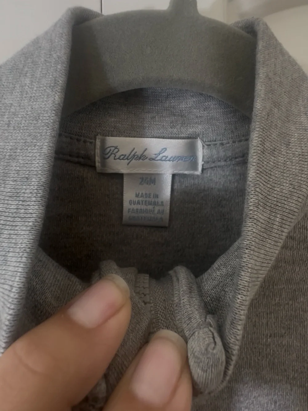 Ralph Lauren Gray Quarter-Zip Sweater